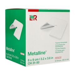 METALLINE KOMPRES TRACHEO STER 8X9CM 50 23094