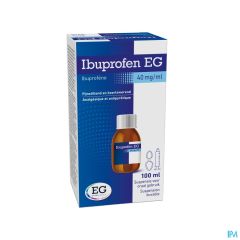 IBUPROFEN EG 40 MG/ML SUSP ORAAL GEBRUIK 100 ML