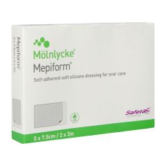 MEPIFORM VERB ADH LITTEKEN STER 5X 7,5CM 5 293200