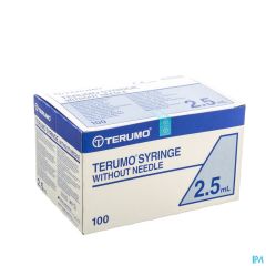 TERUMO SPUIT Z/ NAALD LUER 2,5ML 100--> nieuw 3 ML