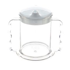 DRINKBEKER TRANSP 2 HANDVAT. STAND.285ML HOMECRAFT