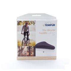 TEMPUR FIETSZADEL 27X25CM ZWART M