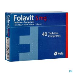 FOLAVIT 5MG COMP 40 X 5MG
