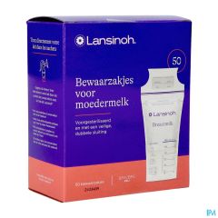 LANSINOH BEWAARZAKJES MOEDERMELK 50 40056