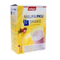 MILUPA PKU 2 SHAKE AARDBEI ZAKJE 10X50G
