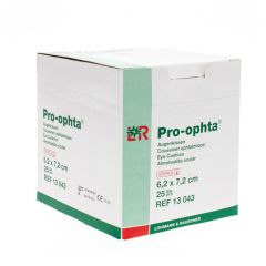 PRO-OPHTA OOGKUSSENKOMPRES STER 6,2X7,2CM 25 13043