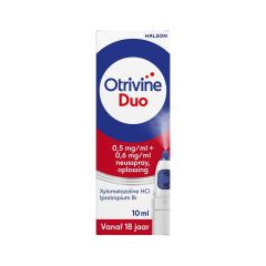 OTRIVINE DUO 0,5MG/ML+0,6MG/ML NEUSSPRAY 10ML