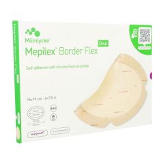 MEPILEX BORDER FLEX OVAL VERB 15X19CM 5 583400
