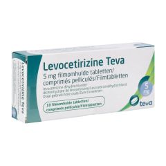 LEVOCETIRIZINE TEVA 5 MG COMP 10