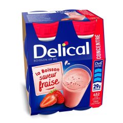 DELICAL GECONCENTR. AARDBEI 4X200ML