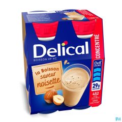 DELICAL HP HC DRANK GECONC. HAZELNOOT 4X200ML