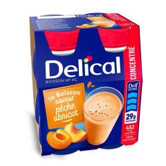 DELICAL HP HC DRANK GECONC. PERZIK ABRIK. 4X200ML