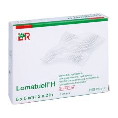 LOMATUELL H KOMPRES STER 5X 5CM 10 23314