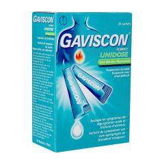 GAVISCON ADVANCE ORALE SUSP. MUNT UD ZAKJE 20X10ML