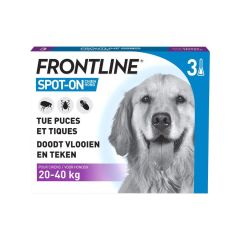 FRONTLINE SPOT ON HOND 20-40KG PIPET 3X2,68ML