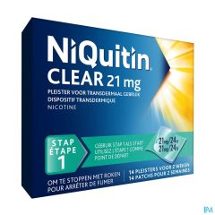 NIQUITIN CLEAR PATCHES 14 X 21 MG