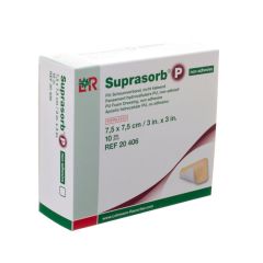 SUPRASORB P SCHUIMVERB PU N/ADH WCL 7,5X 7,5CM 10