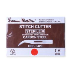 Swann Morton Stitch Cutter kort - steriel - 100st