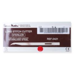 Swann Morton Stitch Cutter lang - steriel - 100st