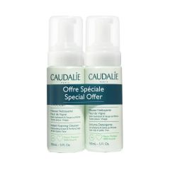 CAUDALIE VINOCLEAN MOUSSE REIN.FLEUR VIGNE 2X150ML